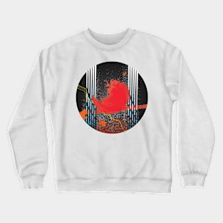 Polarize - Glitch Digital Abstract Art Colorful Vibrant Confetti Crewneck Sweatshirt